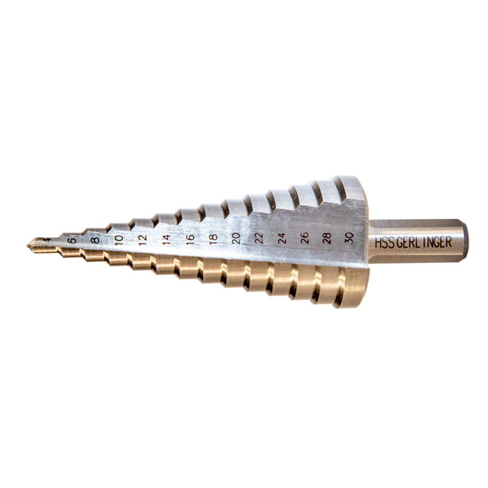 GERLİNGER Düz Kanallı Kademeli Matkap Uçları 4 - 20mm