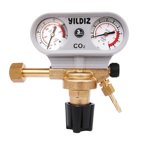 Yıldız Basınç Düşürücü CO2 - (Gaz Açma Kapama Vanalı ) Muhafazalı