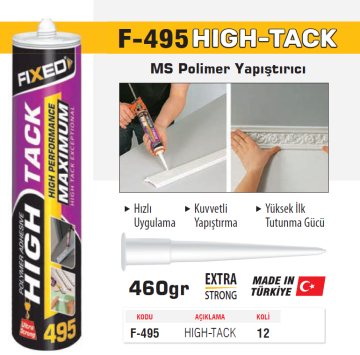 Fixed F495 Ms Polimer Strafor Yapıştırıcı 460 Gram - 12 Adet - Koli Fiyatı