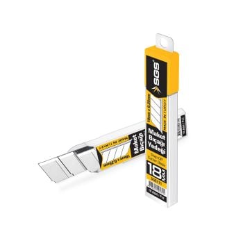SGS 171 Maket Bıçağı Yedeği 18mm x 0.40mm  - 100 ADET