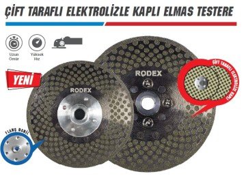 RODEX Çift Taraflı Elektrolizle Kaplı Elmas Testere