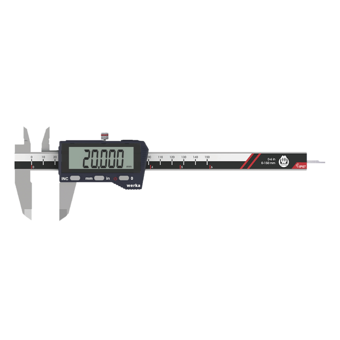 IP67 Genis Ekran Dijital Kumpas 150mm