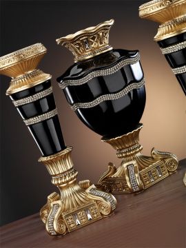 Yakamoz Serisi Siyah Set
