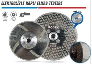 RODEX Elektrolizle Kaplı Elmas Testere