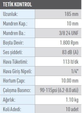 OSAKA OPC 20201C MATKAP SAĞ-SOL TETİK KONTROL 10 MM