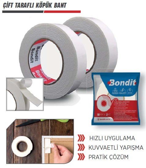 BONDİT Çift Taraflı Köpük Bant
