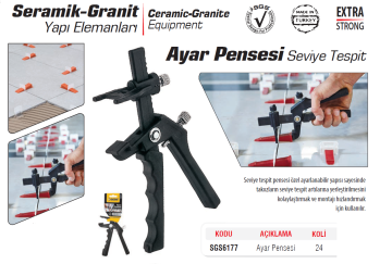 SGS Plastik Ayar Seviye Tespit Pensesi - Fayans Döşeme için