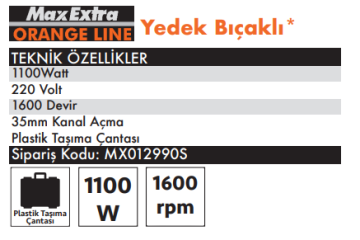 Max Extra MX2990S Kanal Açma / 1100 Watt