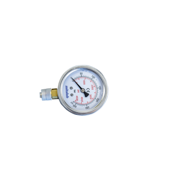 Gliserinli Paslanmaz Bourbon Tüp Japon Kaynakli Alttan Çikis Manometreler 63mm x 100bar