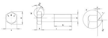 Metrik İnce Diş Civata 8.8 Çelik M.18x1,50 60 mm