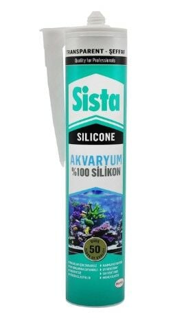 SİSTA Şeffaf Akvaryum Silikonu 280 ML - 20 ADET