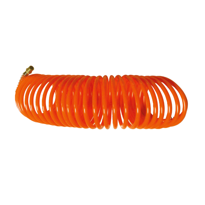 YAMA Polietilen Yaylı Sabit Metal Rekorlu Spiral Hava Hortumu 5 x 8 mm - 7.5 Metre