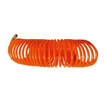 YAMA Polietilen Yaylı Sabit Metal Rekorlu Spiral Hava Hortumu 5 x 8 mm - 7.5 Metre