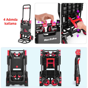 MAX EXTRA FW-90TP Katlanır Çok Amaçlı Yük Eşya Koli Taşıma Arabası 136 KG