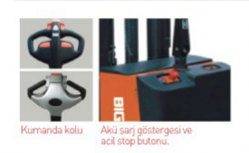BIGLIFT RM-CL1226 Tam Akülü Transpalet 1200 kg 1150 cm
