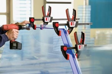 Bessey Cırcır Mekanizmalı Tek El İŞkence (İç-Dış) - Sıkma Kuvveti:2.000N BESEZ30-8 - 300 mm
