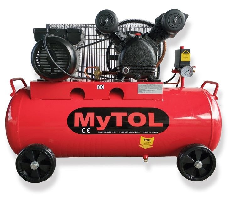 MYTOL EBV80-100B - 80 Litre 2 HP V Kafa Hava Kompresörü