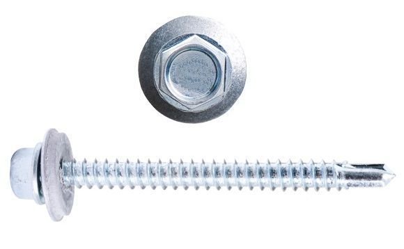 6.3 x 75mm Trapez Sandviç Panel Çatı Vidası 6mm Deler