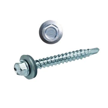 6.3 x 75mm Trapez Sandviç Panel Çatı Vidası 6mm Deler
