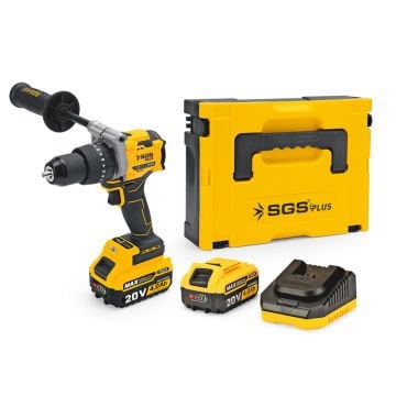 SGS5533 Akülü Darbeli Matkap Seti 20 Volt - 4 Amper - 130 Nm Tork (Kömürsüz Motor)