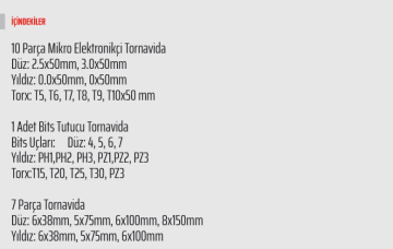 Rico 36 PC Tornavida Klasik Set (003-RK0025)