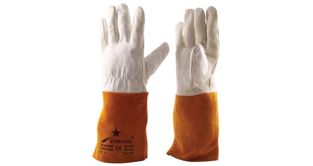 STARLİNE E-101 Kaynakçı Eldiveni Sarı Argon E-101 (Uzunluk 35 cm - 144 Adet)