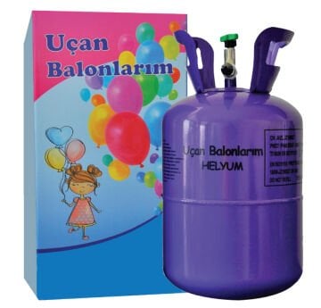 2.2 Kg Helyum Gazı - Uçan Balon Şişirme Gazı - Ses Değiştirme - Kullan At Tüp
