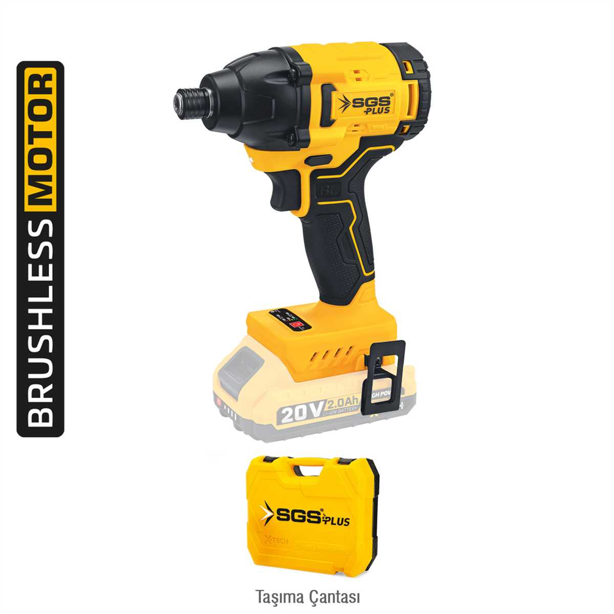 SGS5500B - 20 Volt 2 Amper Aküsüz Darbeli Vidalama Kömürsüz Motor