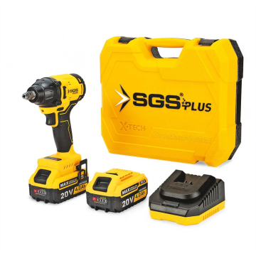 SGS5502 - 1/2 - 20 Volt 4 Amper 330 Nm Tork Akülü Darbeli Somun Sıkma Sökme Makina Seti Çift Akülü