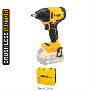 SGS5502B - 1/2 - 20 Volt 4 Amper 330 Nm Tork Aküsüz Darbeli Somun Sıkma Sökme Makinası