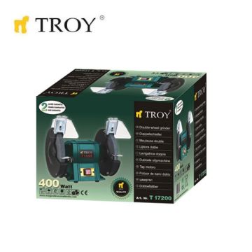TROY 17200 Taş Motoru (Ø200 x 25mm x Ø32mm) 400W