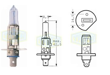 TRİFA 12 Volt H1 Uzun Far Ampulü (Tüm Binek Araçlar için)