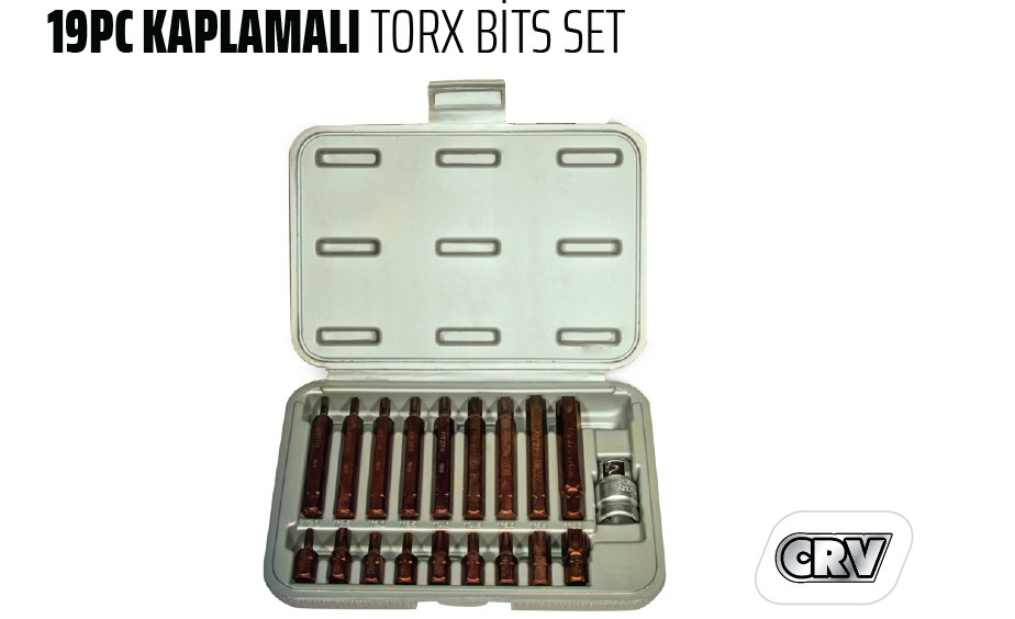 Rico 19 Parça Kaplamalı Torx Bits Set (005-KK0002)