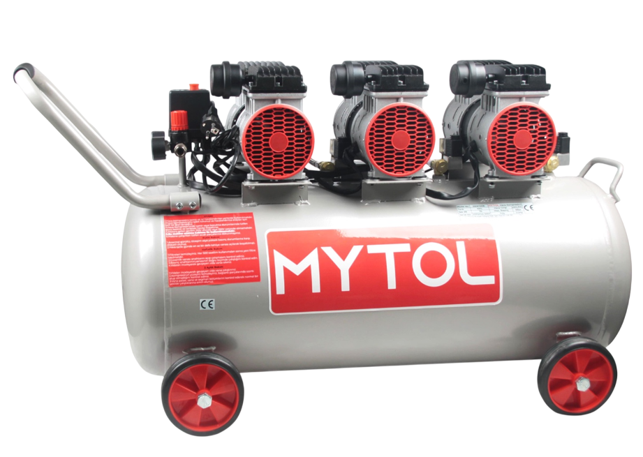 MYTOL EWS100B - 100 Litre 3 HP Sessiz Hava Kompresörü  220 Volt