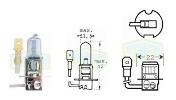 TRİFA 12 Volt H3 Sis Ampulü (Tüm Binek Araçlar İçin)