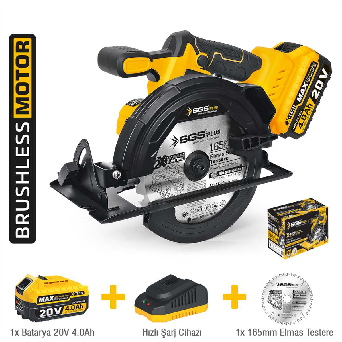 SGS5541 - 20 Volt 4 Amper 165mm Akülü Sunta Kesme Makinası