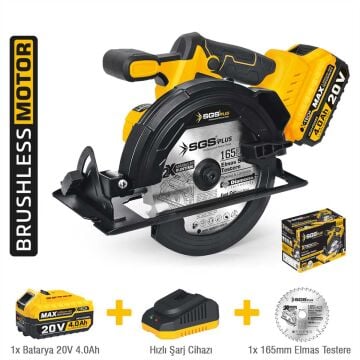 SGS5541 - 165mm Akülü Sunta Kesme Makinası 20 Volt 4 Amper