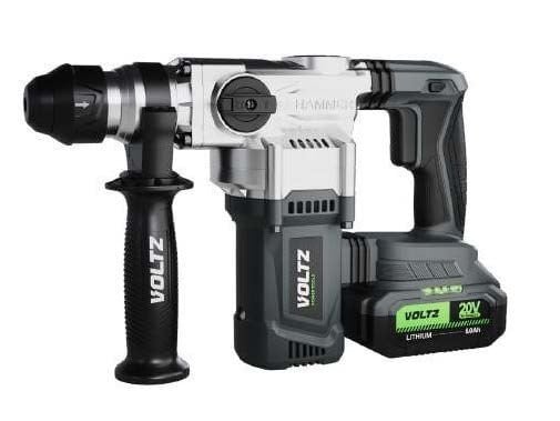 VOLTZ - 3.5 Joule - 20 Volt 5 Amper Akülü Kırıcı Delici Hilti SDS Plus (VZRH-20) Kömürsüz Motor