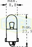 TRİFA Halojen Ampul 12 Volt 2 Watt (10 Adet)