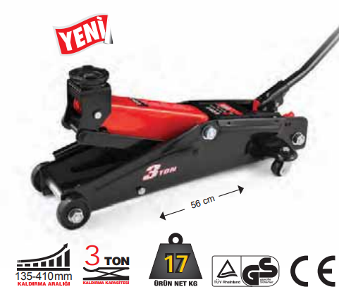 DHT Arabalı Kriko 3 Ton