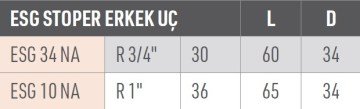 LUDECKE ESG STOPER ERKEK UÇ