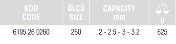 İZELTAŞ Profesyonel Perçin Tabancası 260mm (6195 26 0260)