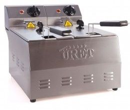 ÜRET Elektrikli Çiftli Mini Boy Fritöz 3 + 3 Litre