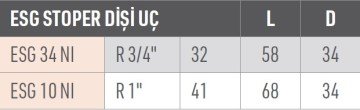 LUDECKE ESG STOPER DİŞİ UÇ