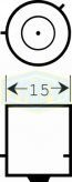 TRİFA Halojen Ampul Chorama Metalik Gri 12 Volt 21 Watt (10 Adet)