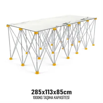 KATLANIR ÇALIŞMA TEZGAHI ALÜMİNYUM 285*113*85 CM