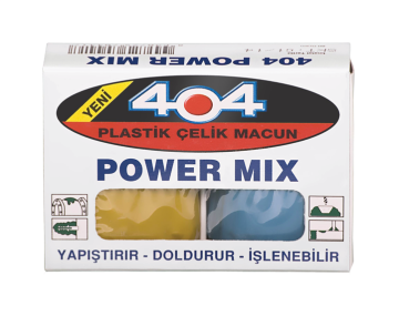 404 Power Mix 40 Gram - Plastik Çelik Macun Hamur Kaynak Yapıştırıcı (SUNFİX Muadili)