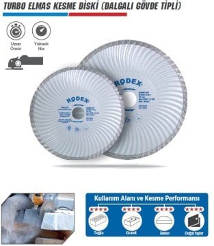 RODEX Turbo Elmas Kesme Diski Testere