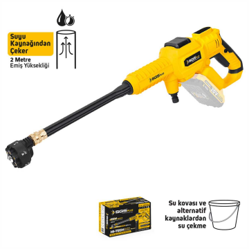 SGS5410B - Aküsüz 20 Volt Yüksek Basınçlı Araba Yıkama Makinesi 30 Bar (Akü ve Şarj Cihazı Yoktur )