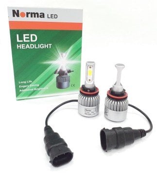 NORMA 9V-32V H8 XENON LED FAR AMPUL SETI 6000K 8000 LUMEN COB LED